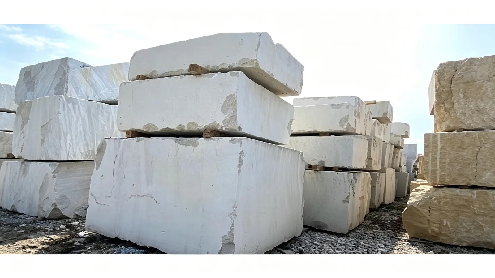 Turkish Grey Moca Limestone Blocks For Villa and Hotel
