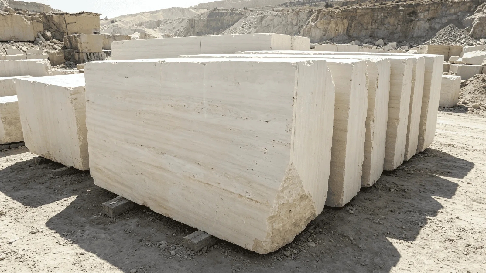 Travertino Beige Navona Travertine Block For Flooring and Wall