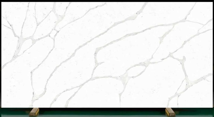 White  Artificial Quartz Countertop For Kitchen or Vanity tops, thumbnail 2