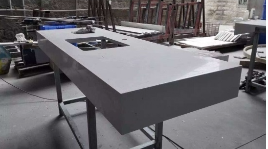 White Artificial Quartz Countertop For Kitchen Bar Top thumbnail 2
