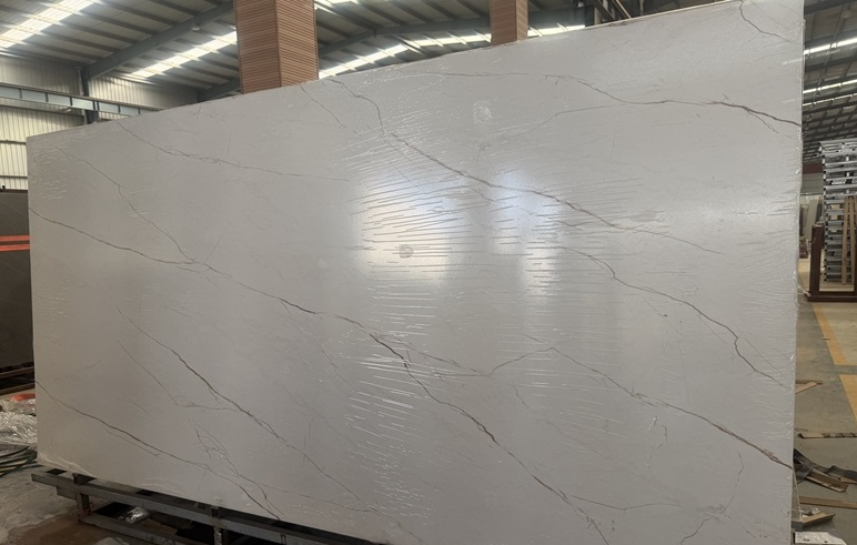 Gold Sintered Stone for Flooring and Vanity tops thumbnail 3