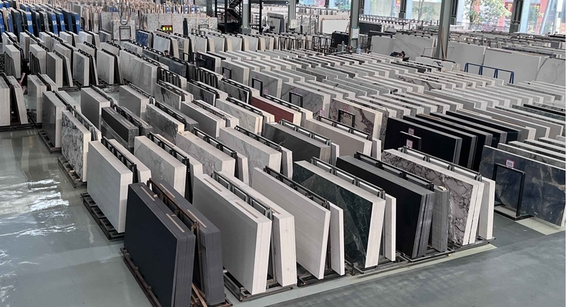 White Artificial Sintered Stone Slabs For Countertops or Wall panels thumbnail 3