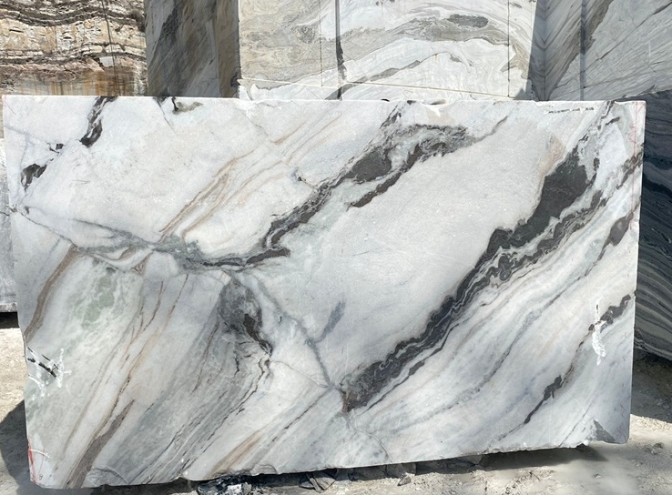 Semi White Exclusive Marble Blocks For Flooring and Hotel decoration