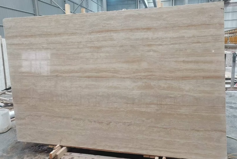 Beige Travertine Slabs For Flooring or Hotel decoration