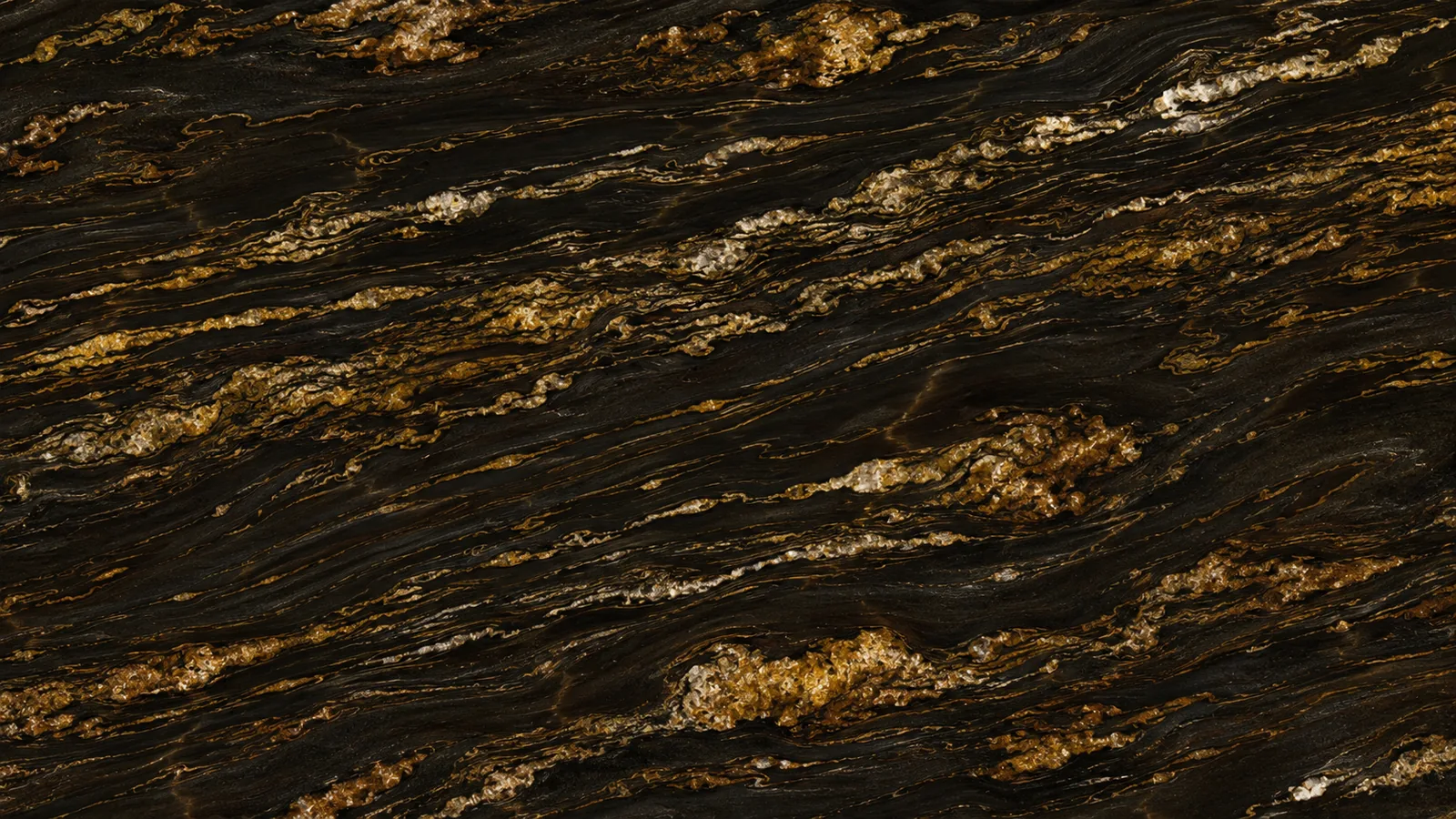 Black Color Golden Silk Marble Slabs For Flooring and Wall thumbnail 2