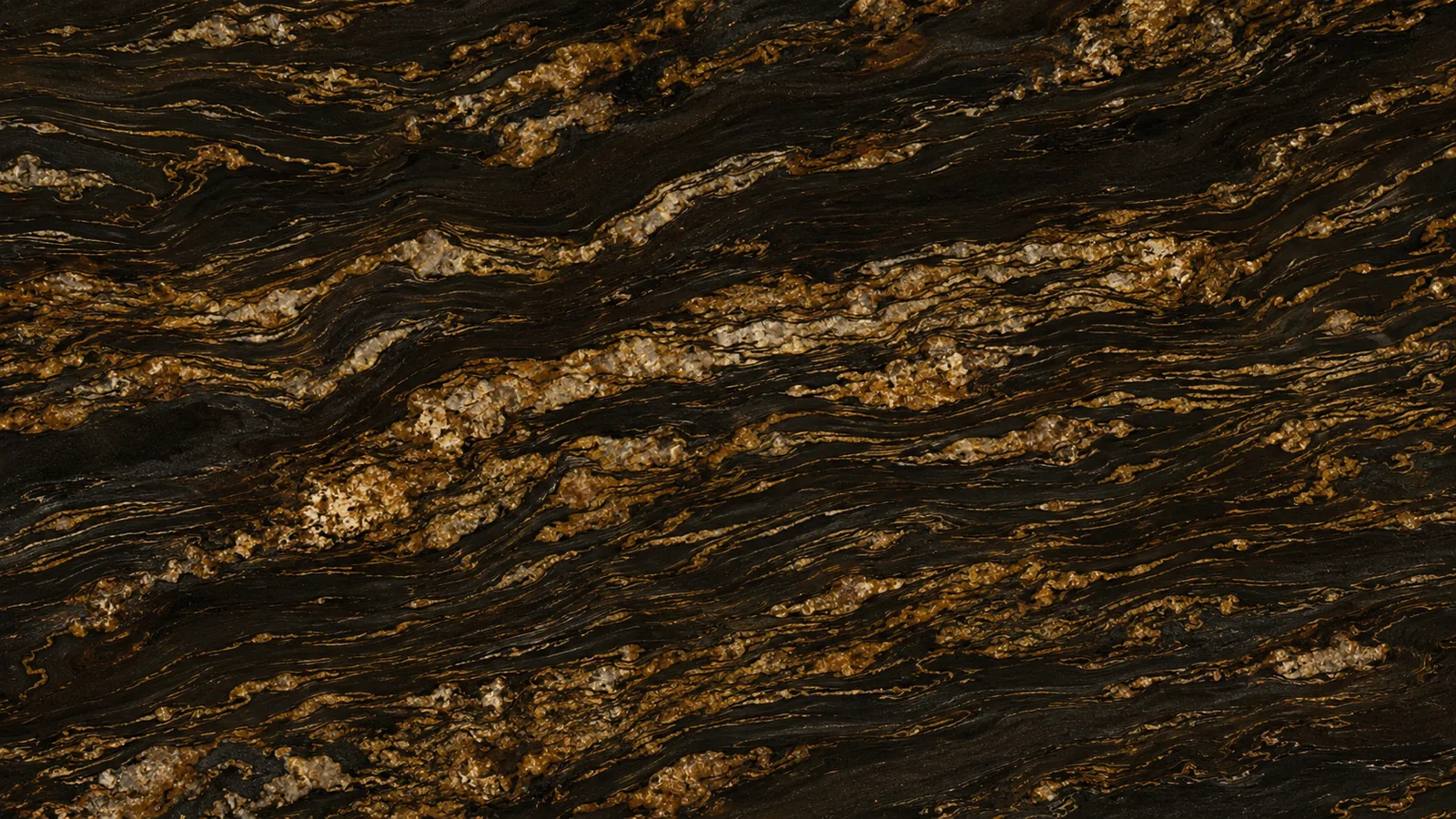 Black Color Golden Silk Marble Slabs For Flooring and Wall thumbnail 4
