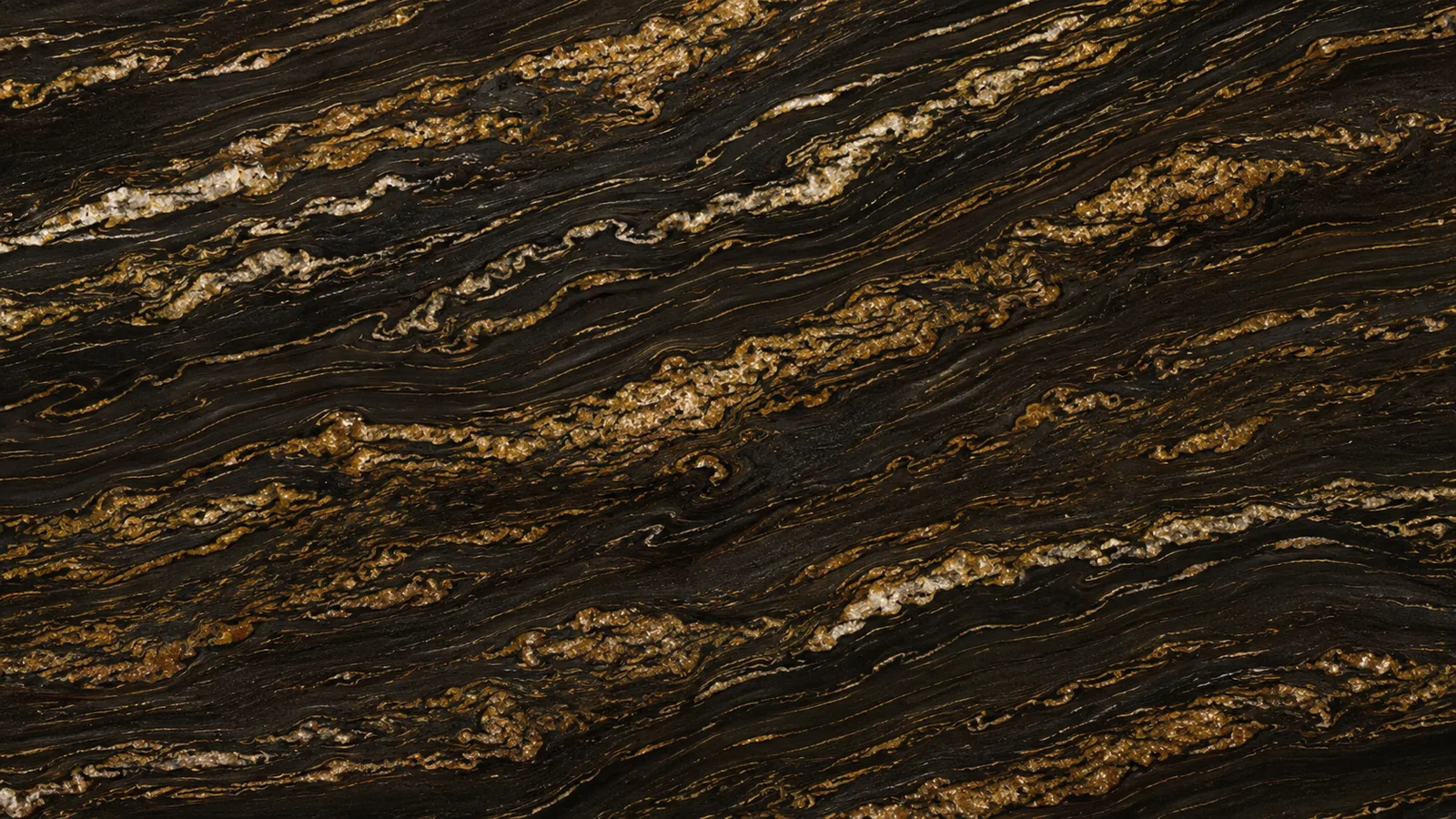 Black Color Golden Silk Marble Slabs For Flooring and Wall thumbnail 3