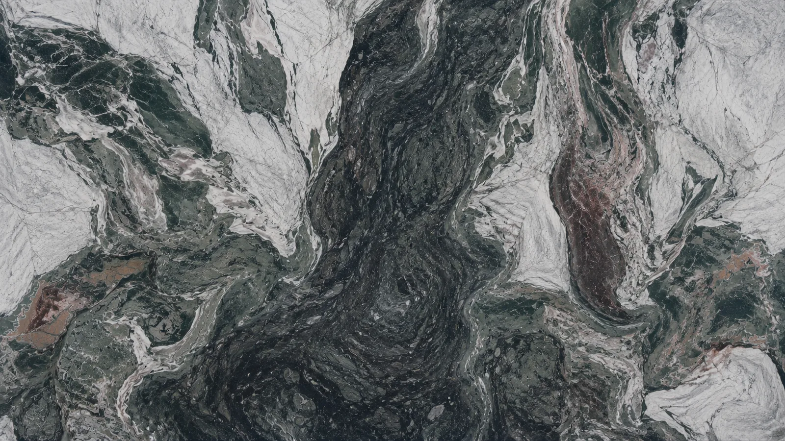 Four Seasons Green Marble Luxury Slabs For Dining Tops