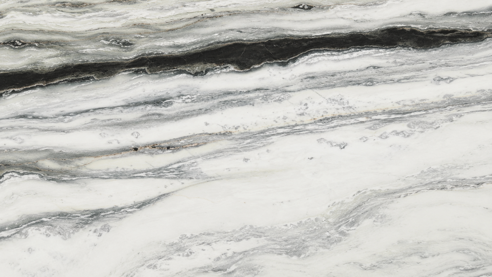 Brazilian Panda White Marble Slabs For Countertops and Stair steps thumbnail 2