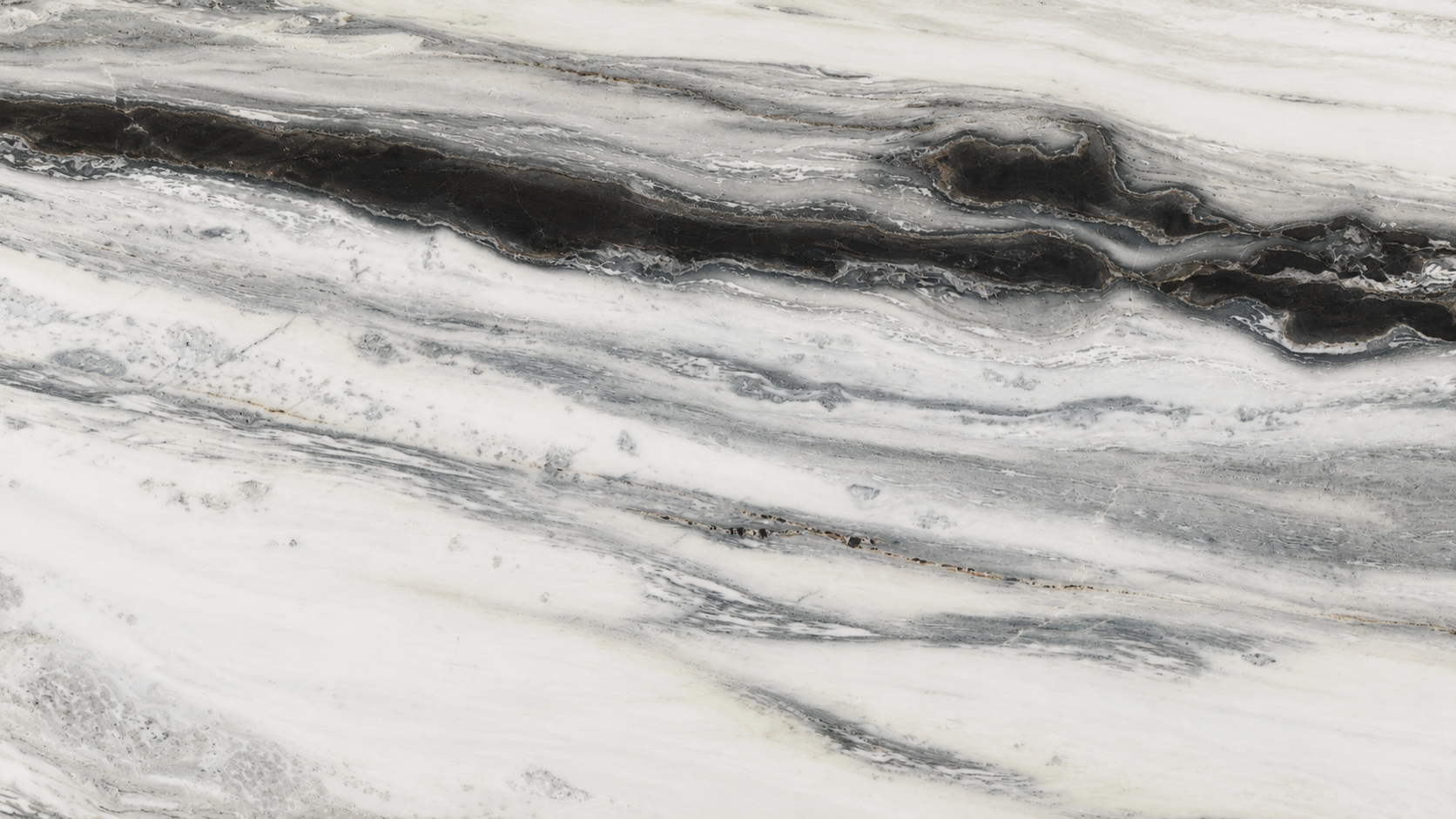 Brazilian Panda White Marble Slabs For Countertops and Stair steps thumbnail 4