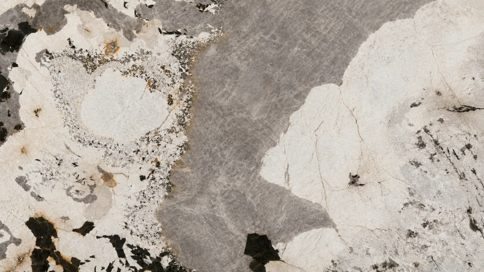 Pandora White Quartzite Luxury Slabs For Dining Tops