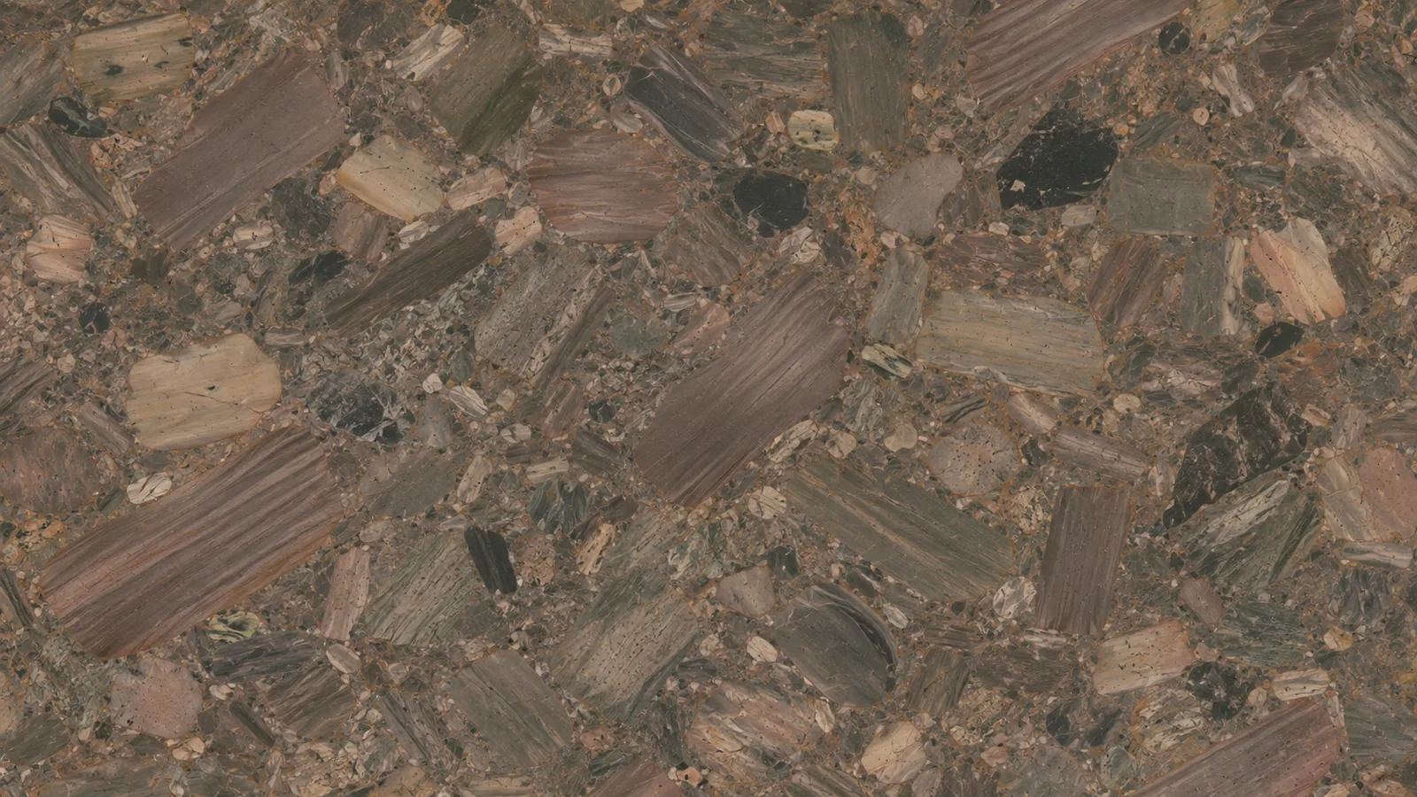 Excalibur Brown Quartzite Luxury Slabs For Interior Feature Walls