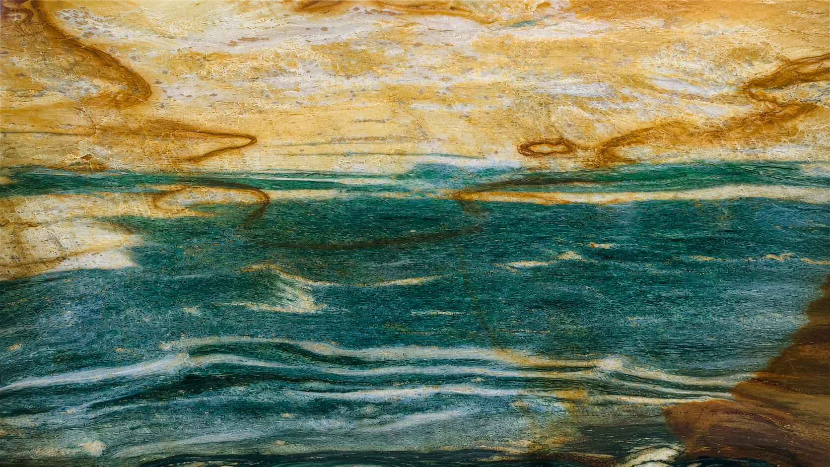 Dunhuang Mural Blue Marble Slabs For Wall and countertops thumbnail 3