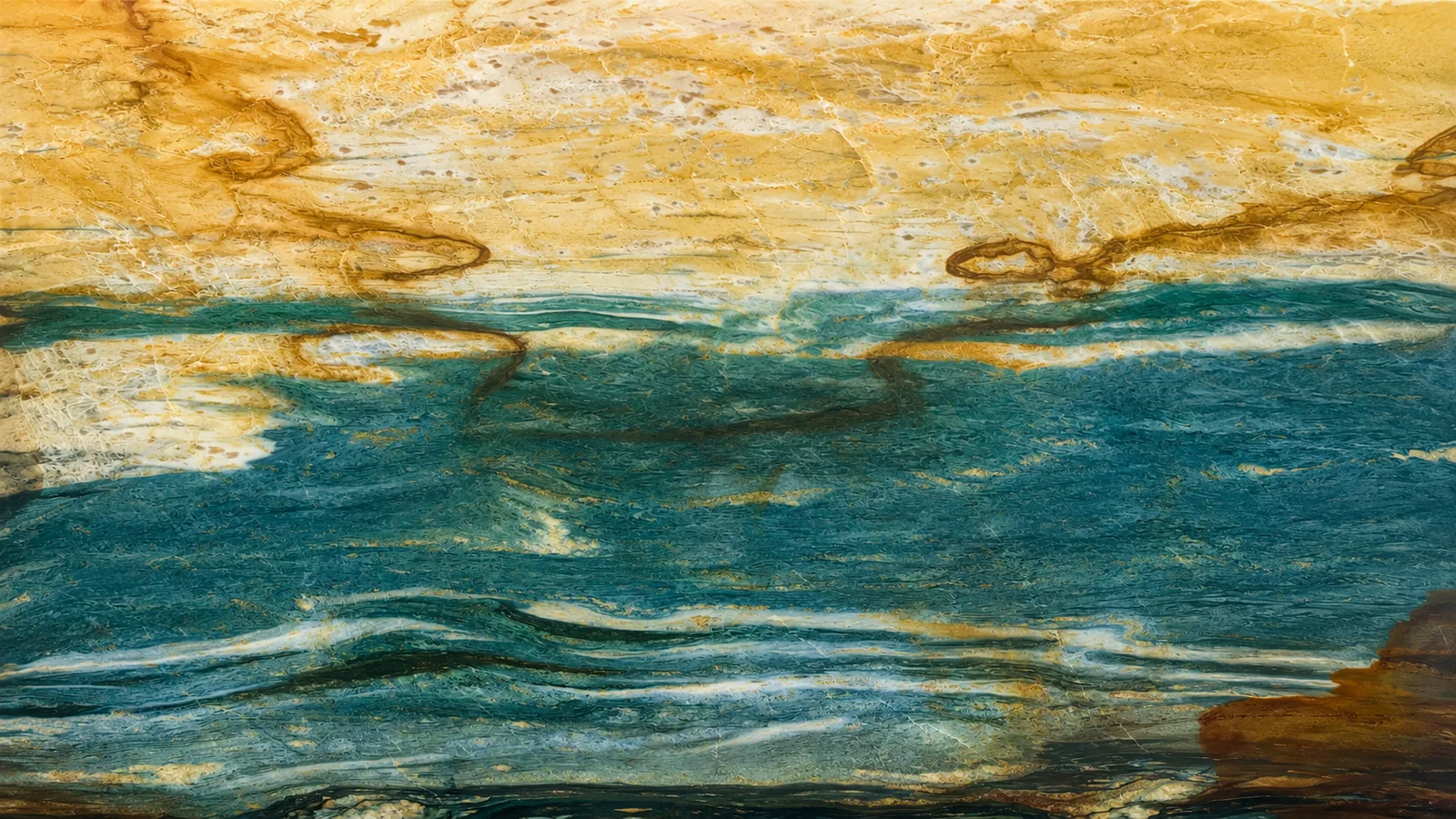 Dunhuang Mural Blue Marble Slabs For Wall and countertops