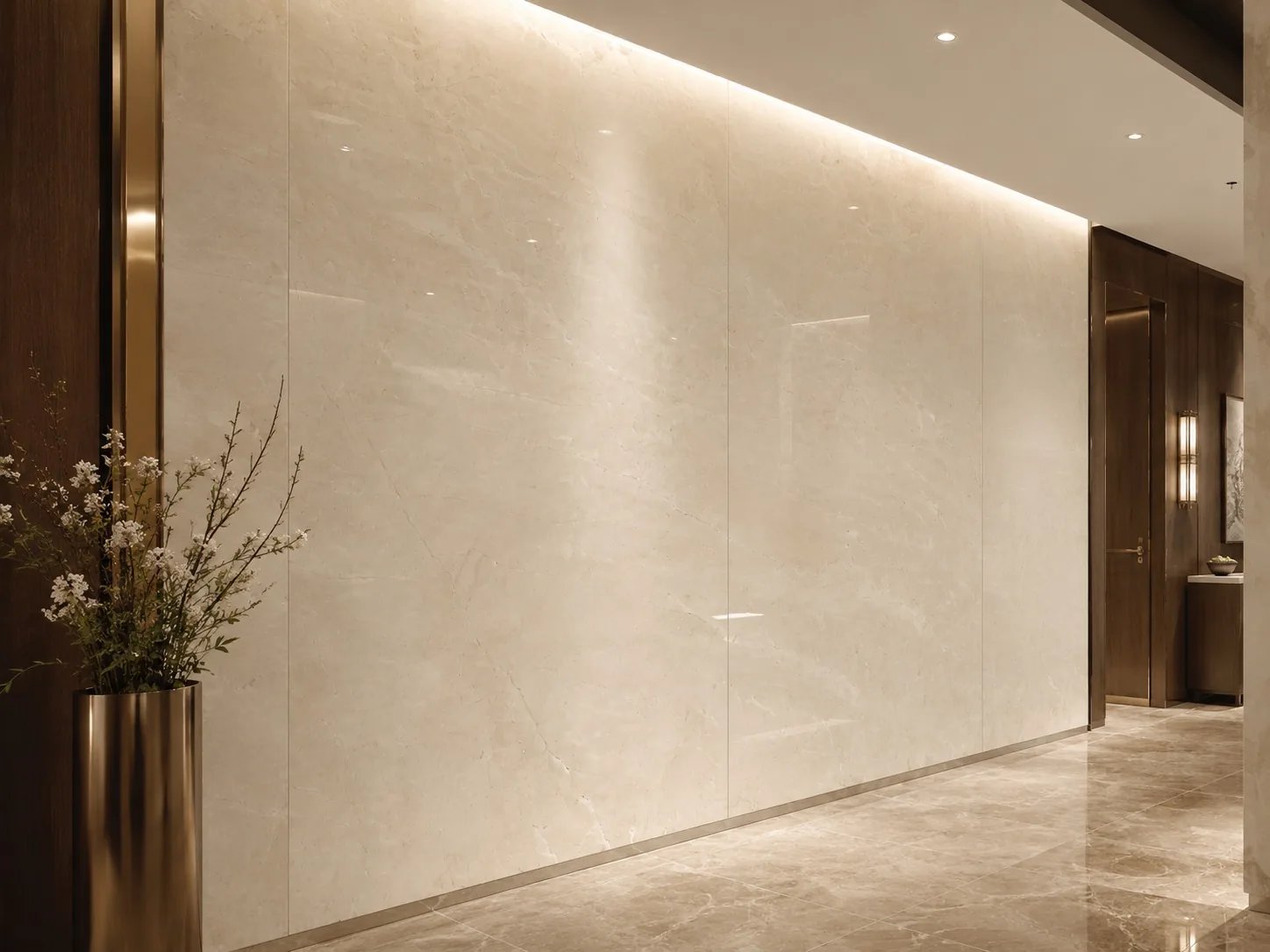 Spanish Crema Marfil Marble beige slabs for wall cladding thumbnail 3