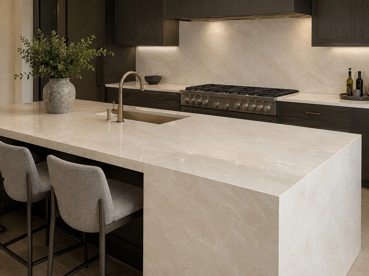 Spanish Crema Marfil Marble beige slabs for wall cladding thumbnail 5
