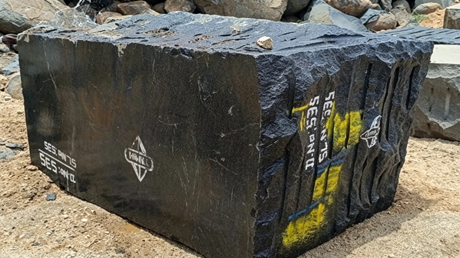 Bengal Black Granite Blocks For Further Processing Into Big Slabs thumbnail 4