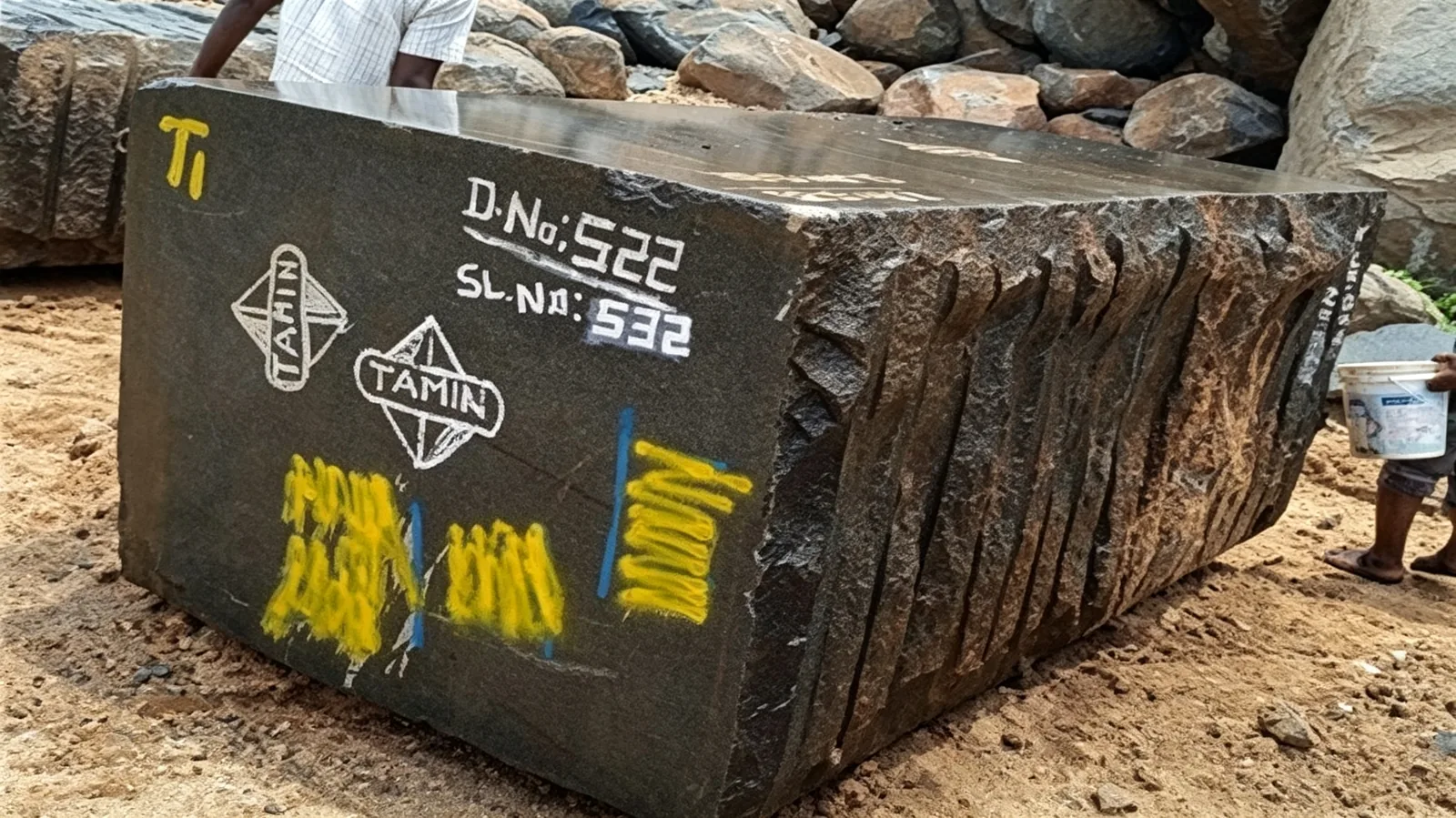 Bengal Black Granite Blocks For Further Processing Into Big Slabs thumbnail 2