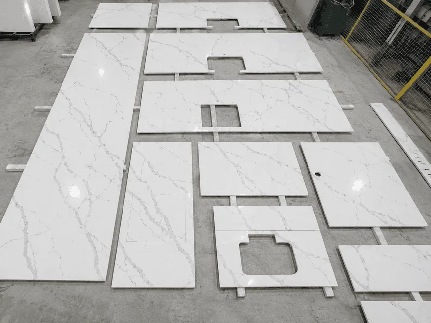 Calacatta White Quartz Slabs For Kichen Countertop thumbnail 3