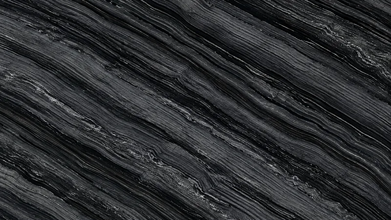 Black Wooden  Natural Black Marble slabs For Flooring and Vanity Top thumbnail 4