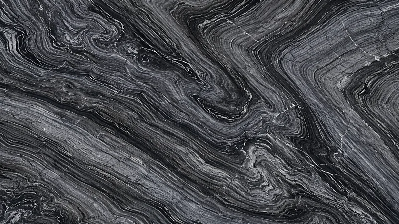Black Wooden  Natural Black Marble slabs For Flooring and Vanity Top thumbnail 3