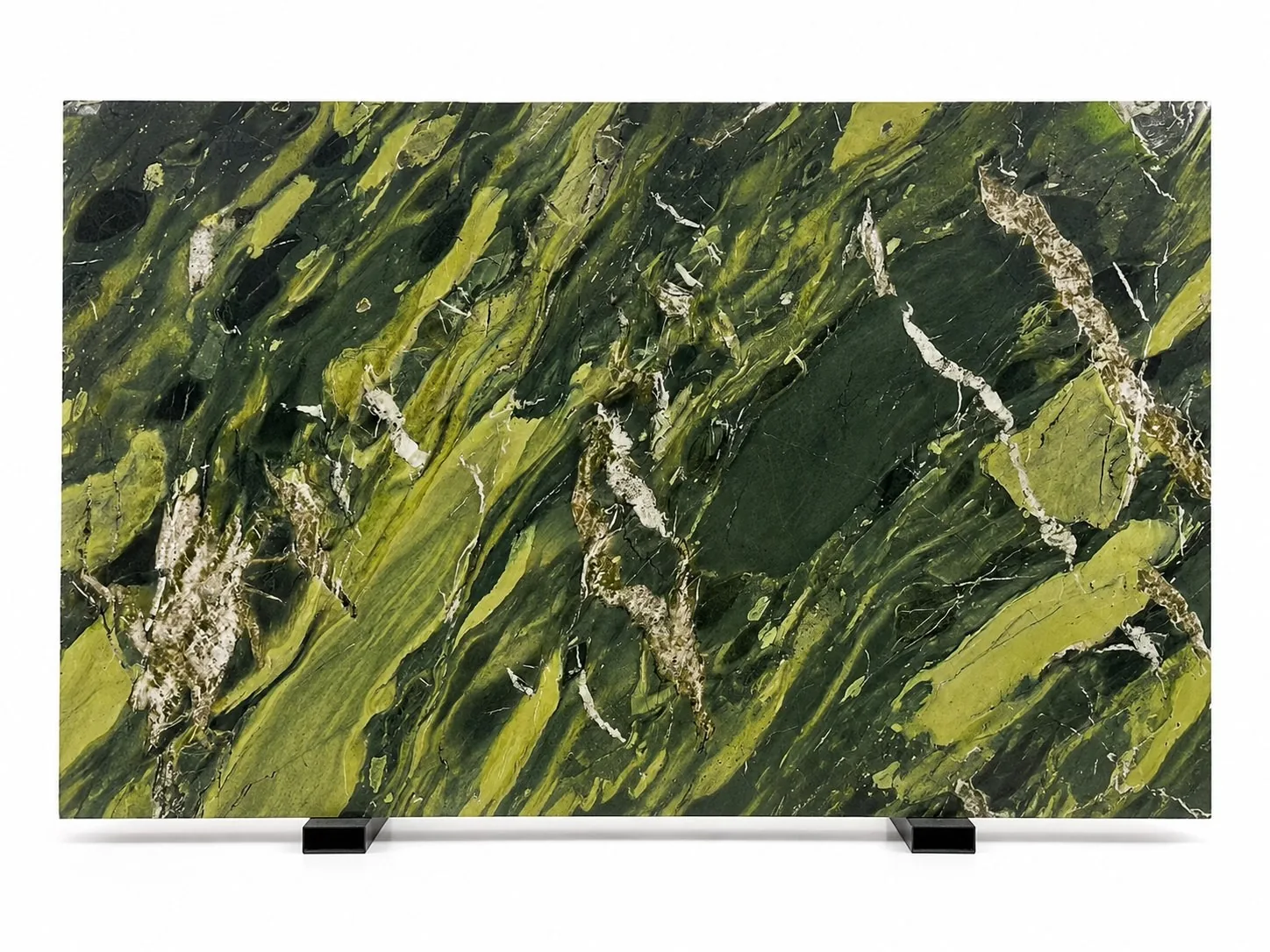 Avocado Green Marble Slabs for Countertops hotel wall cladding
