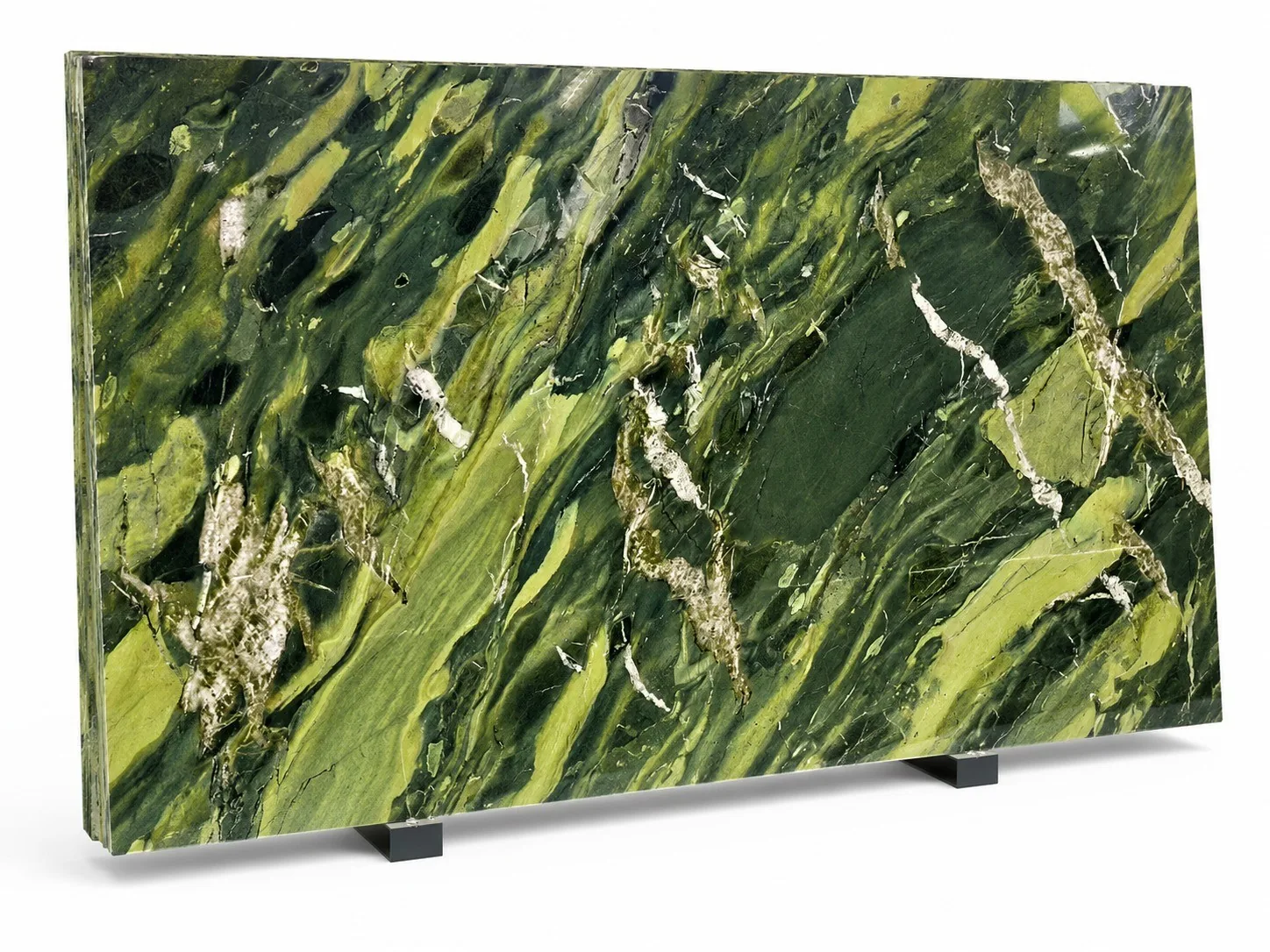 Avocado Green Marble Slabs for Countertops hotel wall cladding thumbnail 4