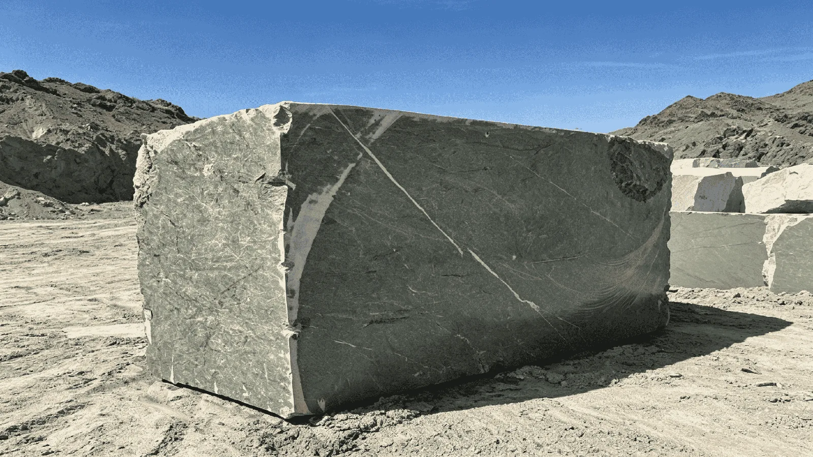Persian Green Rough Granite Block For Dining Tops thumbnail 4