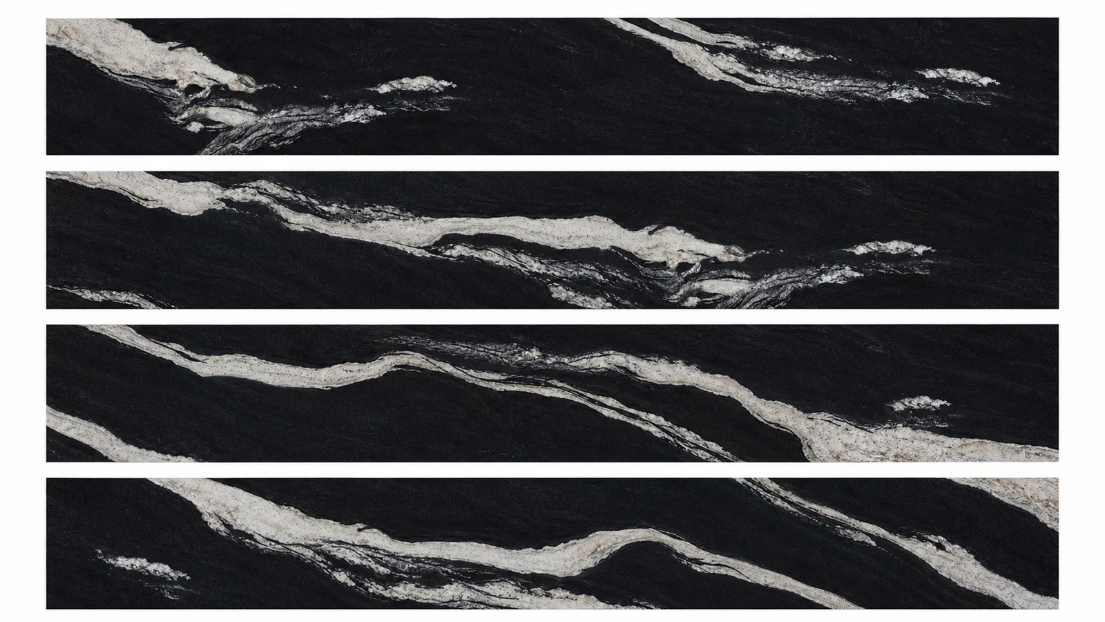 Black Audrey Sintered Stone Slab for Feature Wall Cladding thumbnail 3