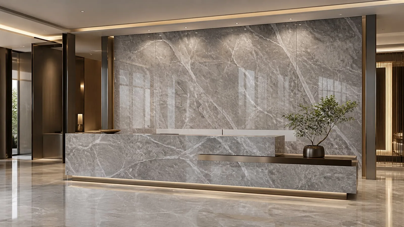 Mid Grey Sicily Sintered Stone Slab for Feature Walls thumbnail 5