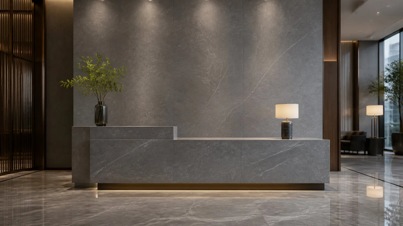 Mid Grey Armani Sintered Stone Slab for Feature Walls thumbnail 5