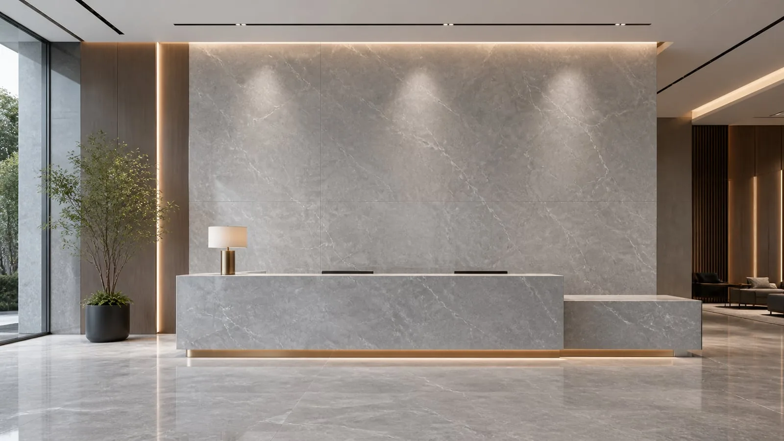 Grey Dusk Cloud Sintered Stone Slab for Feature Walls thumbnail 5