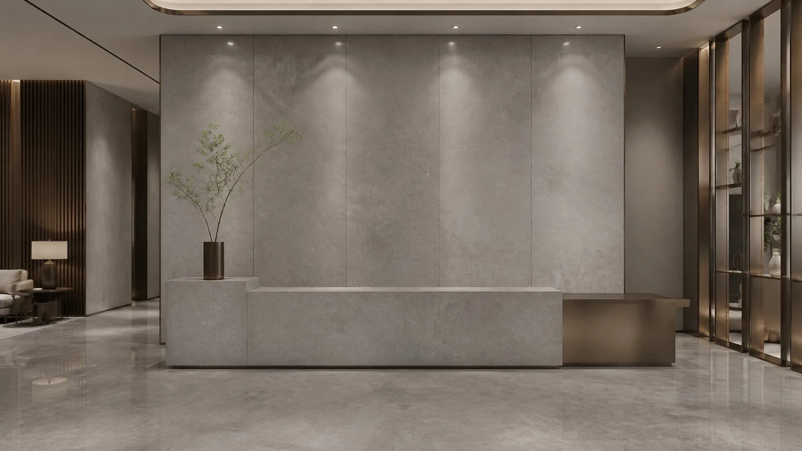 Light Grey Polante Stone 1200x1200 Sintered Stone Slab for Feature Walls thumbnail 5