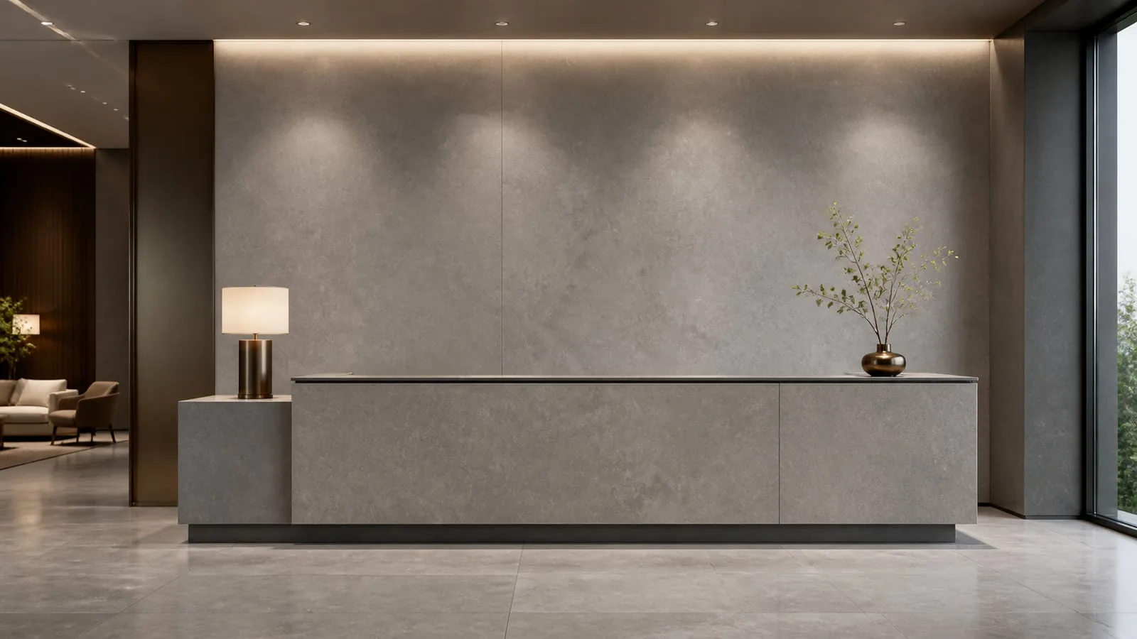 Light Grey Polante Stone 2700x1200 Sintered Stone Slab for Feature Walls thumbnail 5
