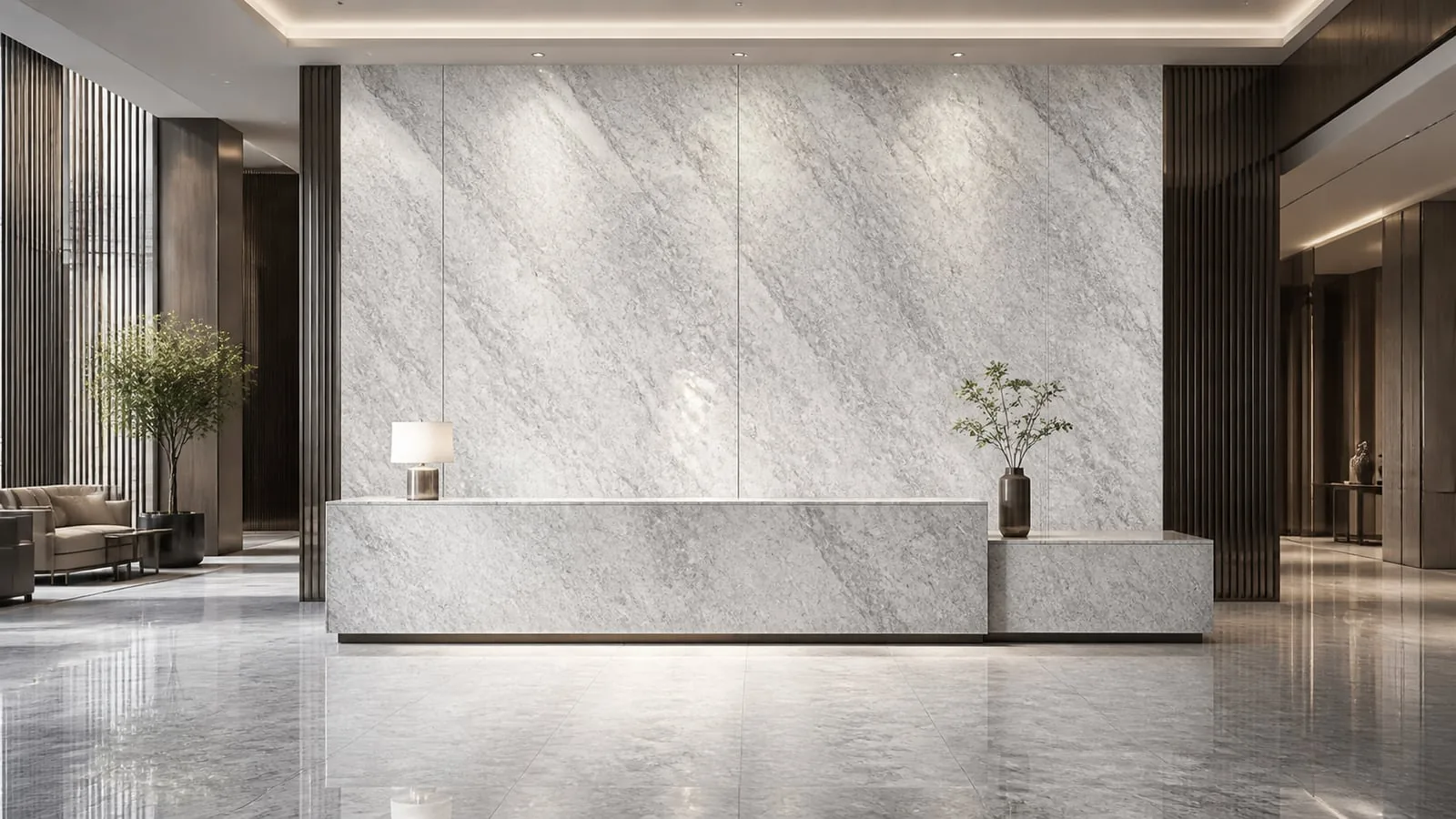 Grey Calcite Sintered Stone Slab for Feature Walls thumbnail 5