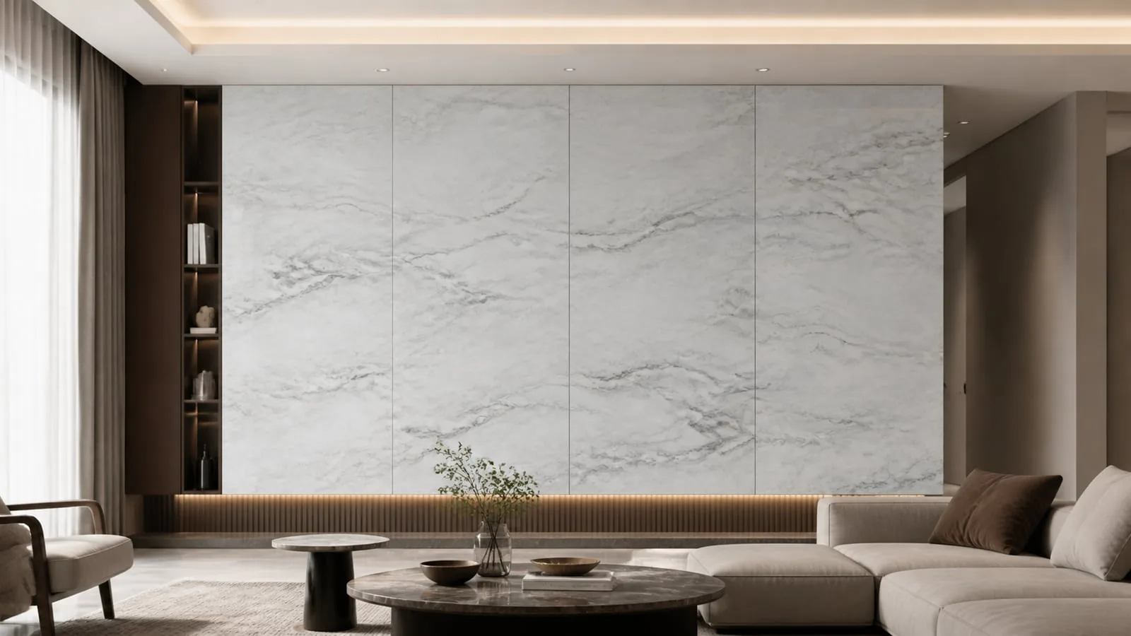 Grey Raphael Sintered Stone Slab for Feature Walls thumbnail 4