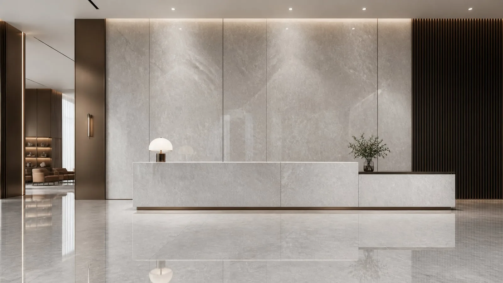 Silver Grey Saibei Sintered Stone Slab for Feature Walls thumbnail 5