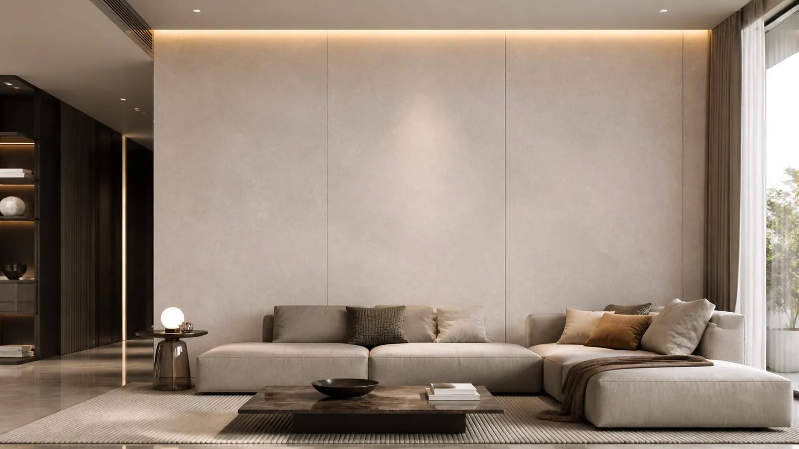 Light Grey Pearl Shell Sintered Stone Slab for Feature Walls thumbnail 4