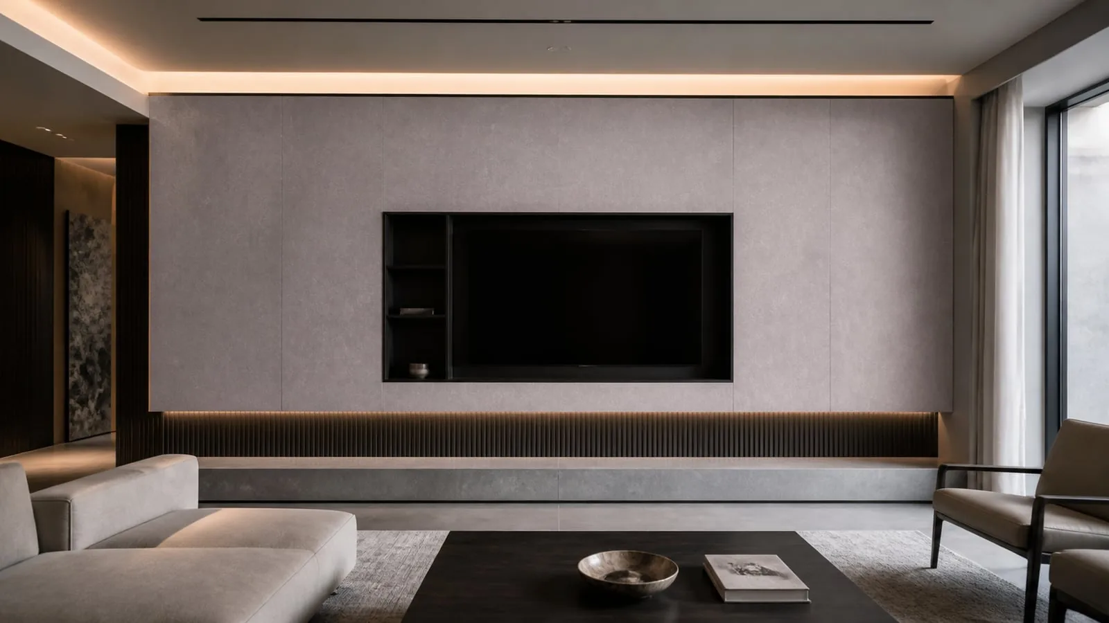 Dark Grey Shimmer Sintered Stone Slab for Feature Walls thumbnail 4