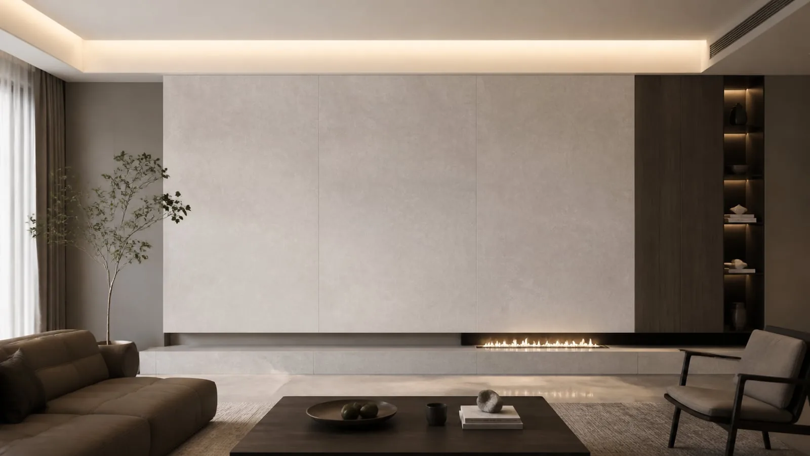 Greige Shimmer Sintered Stone Slab for Feature Walls thumbnail 4