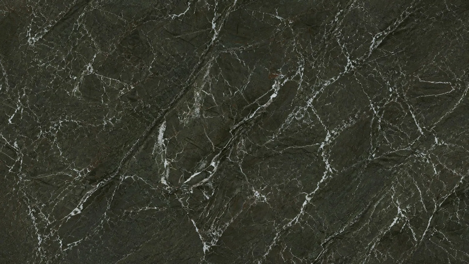 Dark Forest Green Levante Marble Sintered Stone Slab for Kitchen Island