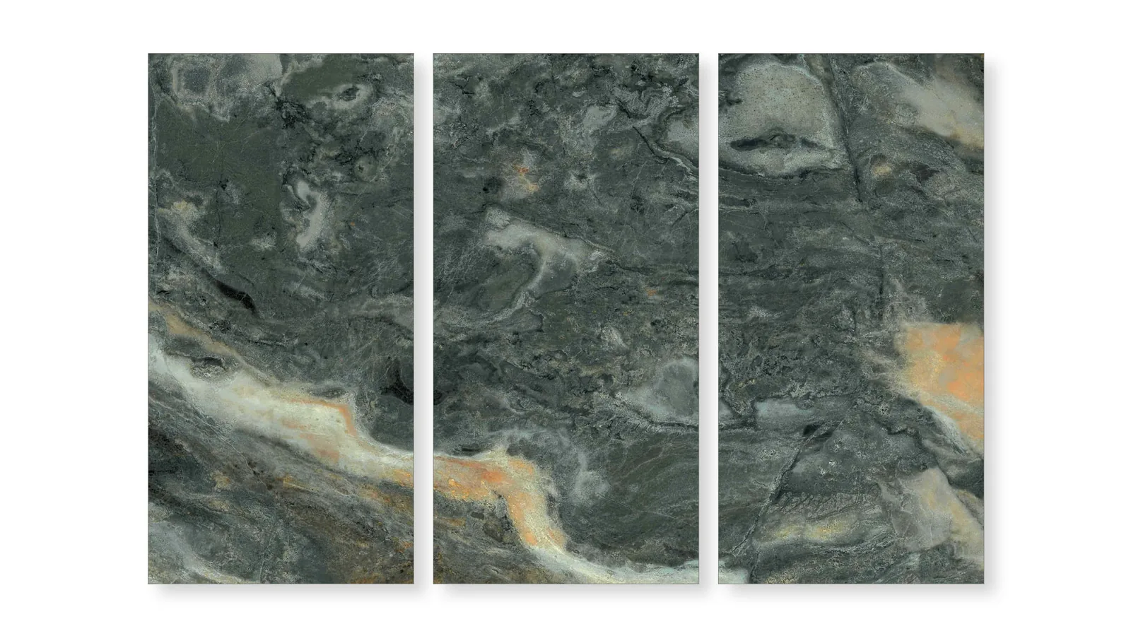 Smoky Green Begonia Marble Sintered Stone Slab for Interior Feature Wall thumbnail 3