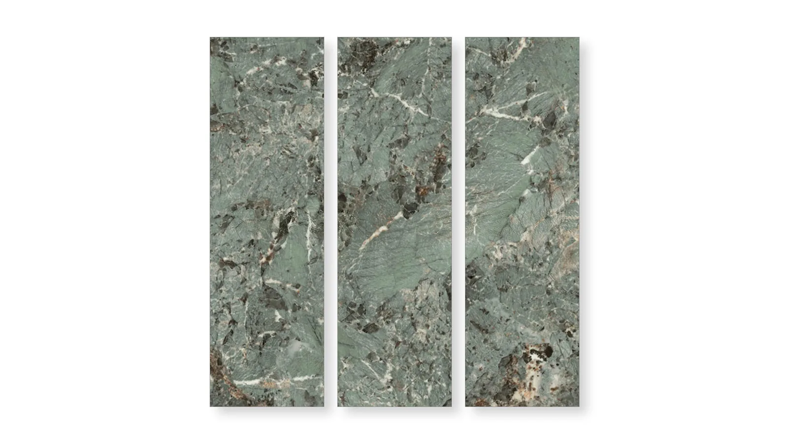 Sage Green Agate Breccia Sintered Stone Slab for Reception Wall thumbnail 3