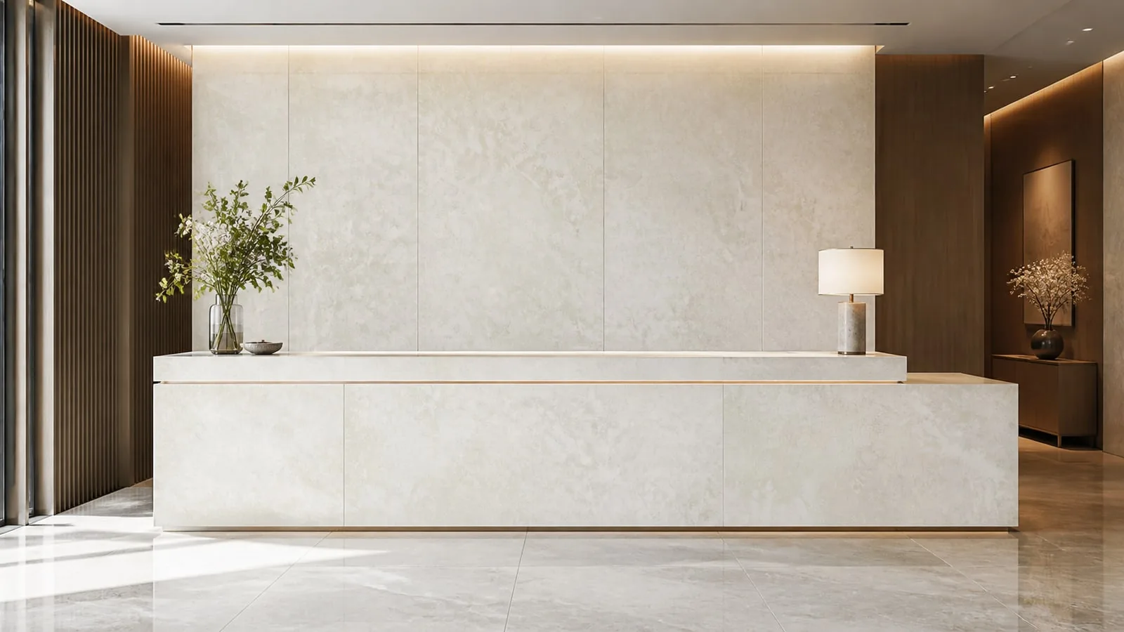 White Iranian White Travertine Sintered Stone Slab Feature Wall Cladding thumbnail 5