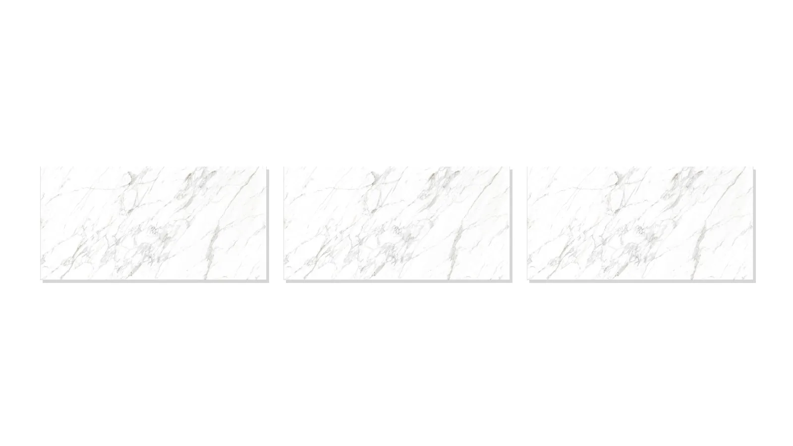 White Carrara White Sintered Stone Slab Feature Wall Cladding 1800x900x6mm thumbnail 3