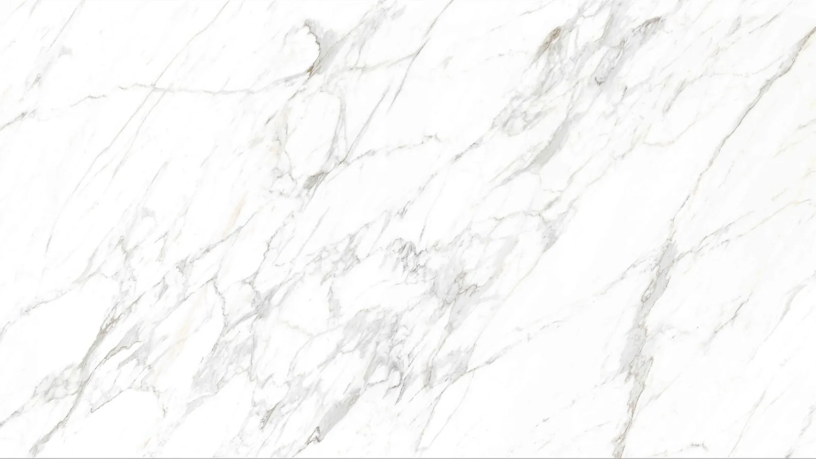 White Carrara White Sintered Stone Slab Feature Wall Cladding 1800x900x12mm
