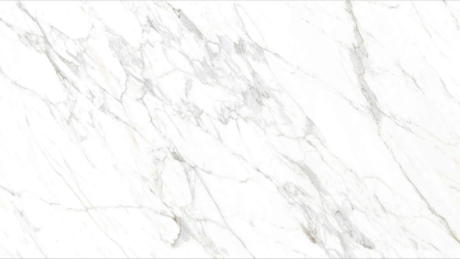 White Carrara White Sintered Stone Slab Feature Wall Cladding 3200x1600x12mm