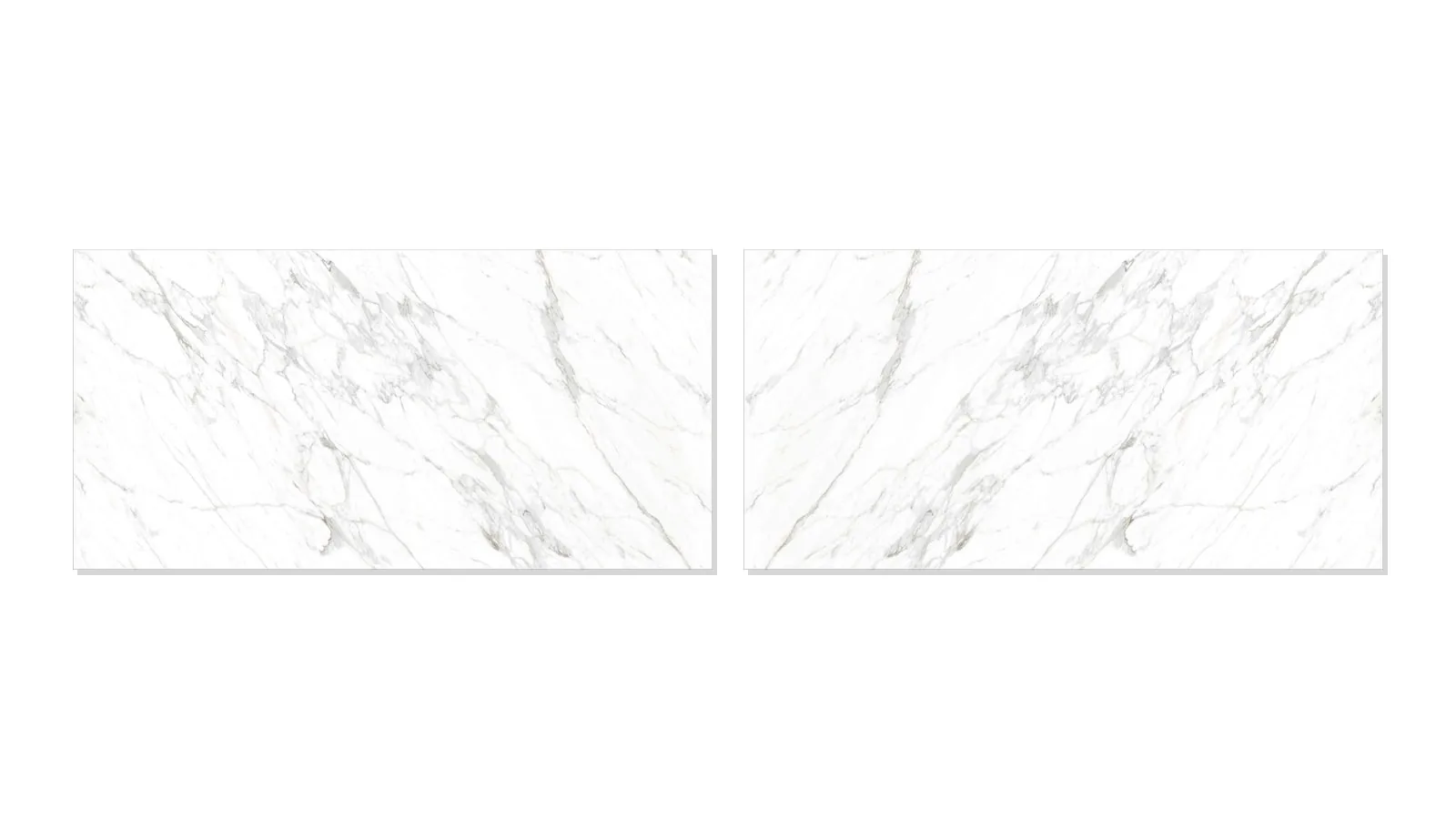 White Carrara White Sintered Stone Slab Feature Wall Cladding 3200x1600x12mm thumbnail 3