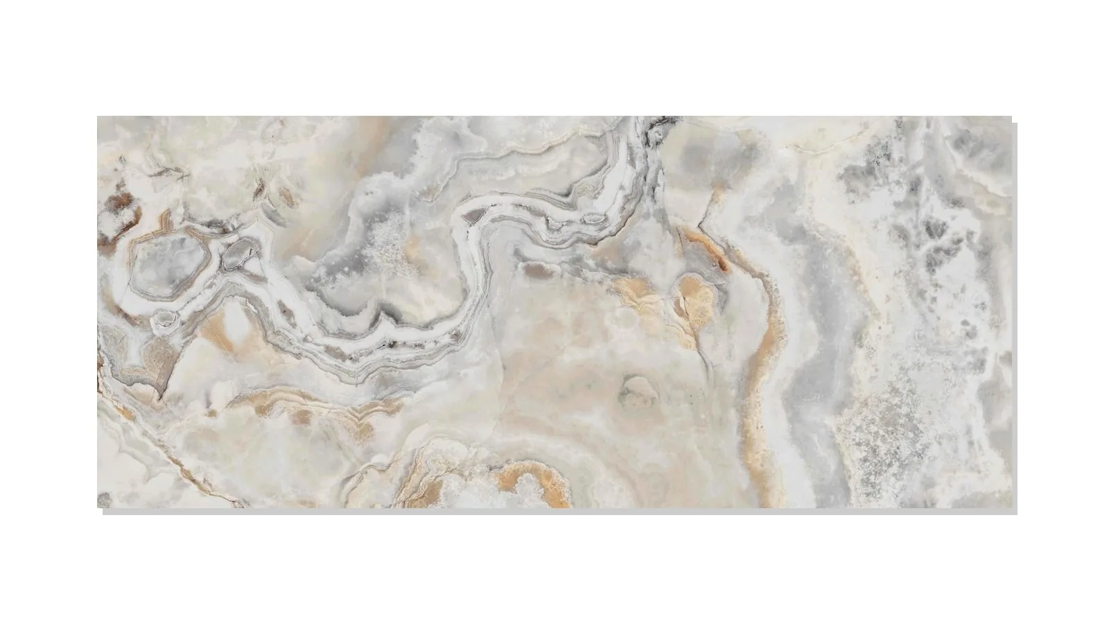 Ivory White Cosmic Ivory Sintered Stone Slab Feature Wall Cladding thumbnail 2