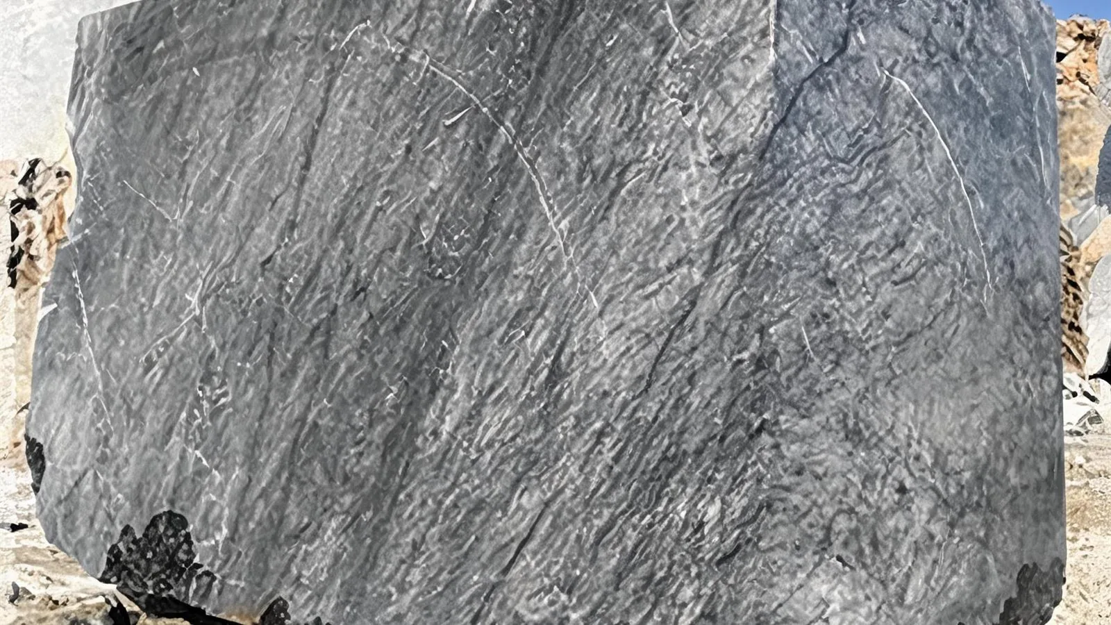 Sky Black Marble Blocks Muğla for Quarry Projects thumbnail 2